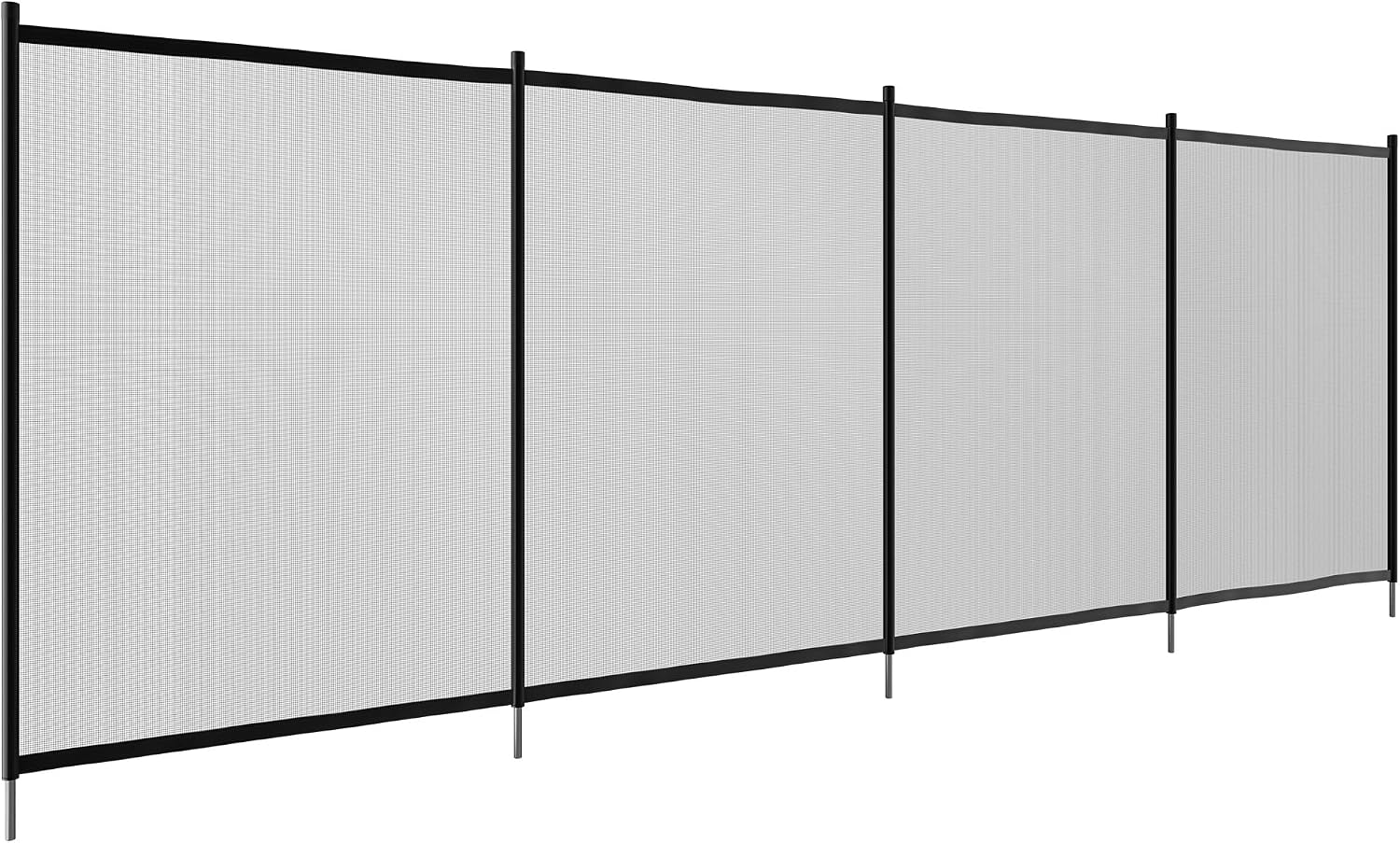 DWVO 4FTx 72FT Pool Fence, DIY Swimming Pool Safety Fence for In-ground Pools, Durable & Easy to Install Pool Fencing for Outdoor Swimming Backyard Garden