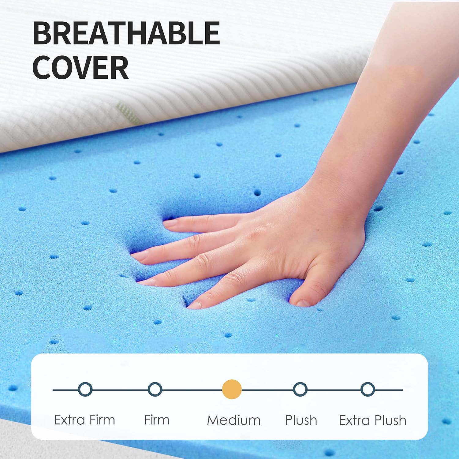 4 Inch Replace Pull Out Sofa Queen Mattress,Queen Size Sleeper Sofa Mattress,Ultra Soft Removable Cover, Non-Slip Bottom, Supportive Seat Pad for RV, Bed, Dorm 58 * 72 * 4 in.