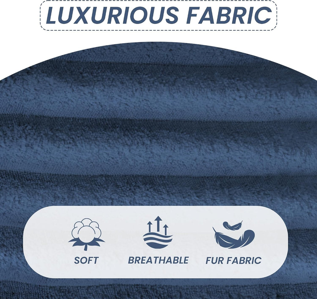 8 Inches Futon Mattress Full Size, Extra Thick Futons Sofa Couch Bed with Strap Design, Japanese Floor Mattress for Adults, Folding Mattres Shredded Foam Filling (Frame Not Included), Blue