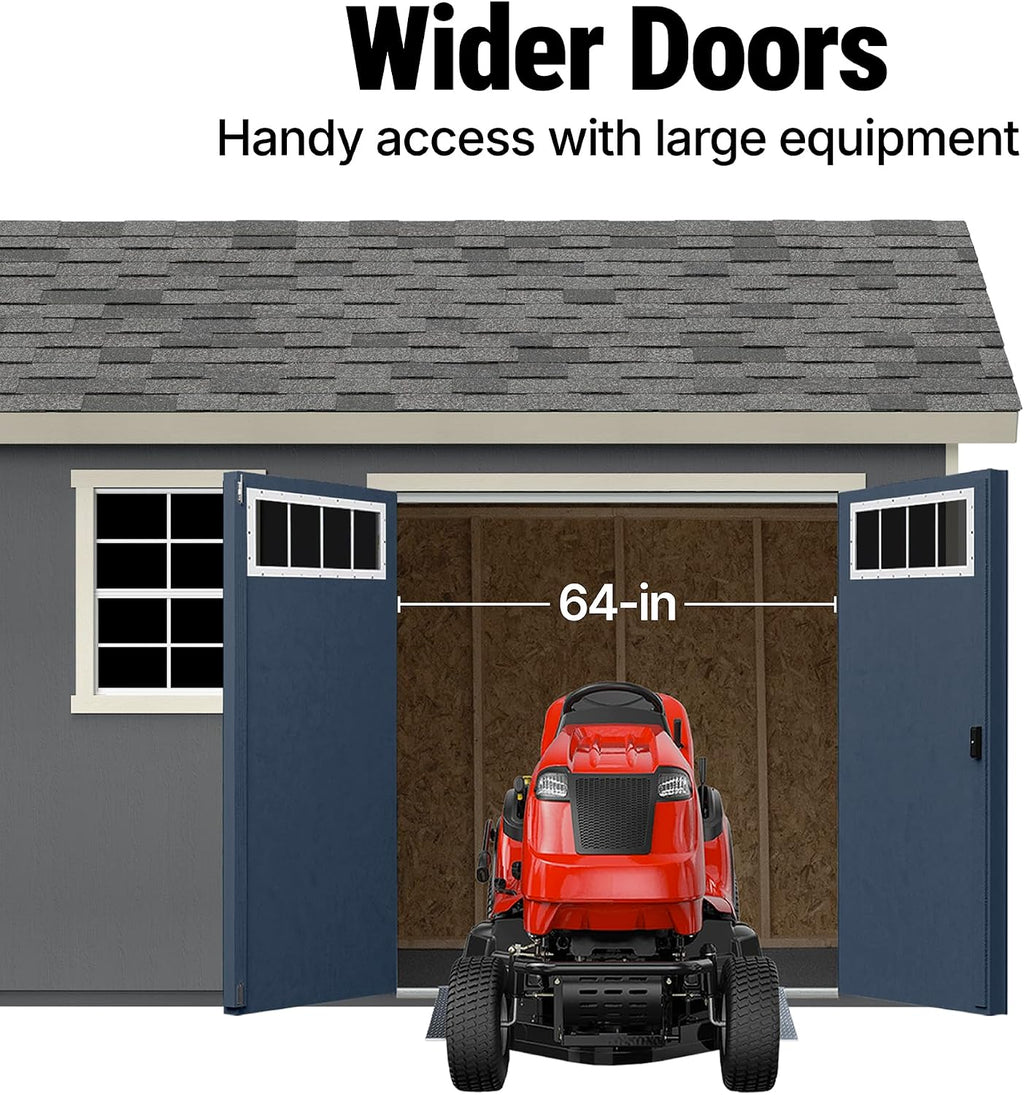 Handy Home Products Beachwood 8x12 Do-it-Yourself Wooden Storage Shed- Does not Include Floor kit, Paint, or Roofing Shingles