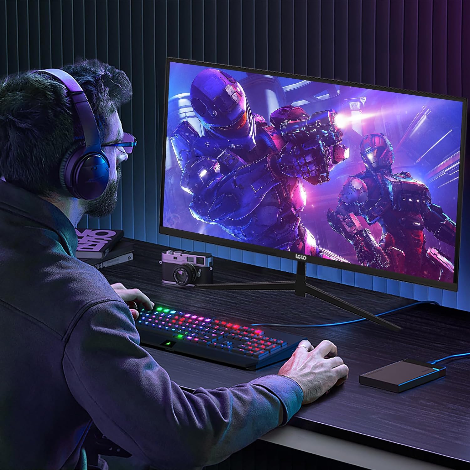 27 Inch 4K UHD (3840x2160) Monitor, Dual Mode 4K@60Hz/2K@144Hz, IPS Panel, Borderless Design, HDR400, 99% sRGB, Work & Gaming Monitor for Designers, Office, and PC Gaming with HDMI Display Port