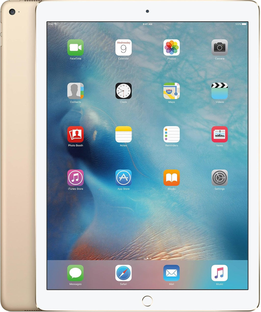 Apple iPad Pro (128GB, Wi-Fi, Gold) 12.9in Tablet (Renewed)