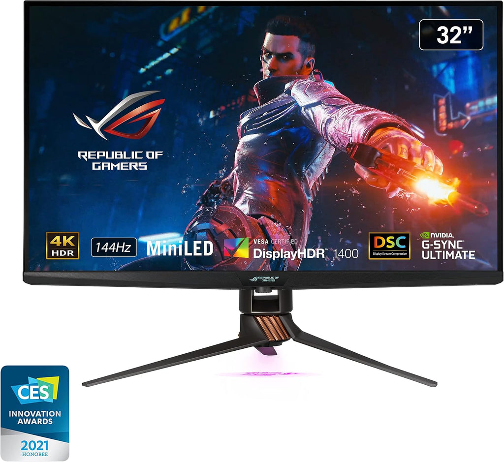 ASUS ROG Swift 32 inches 4K HDR 144Hz DSC Gaming Monitor (PG32UQX) (Renewed)