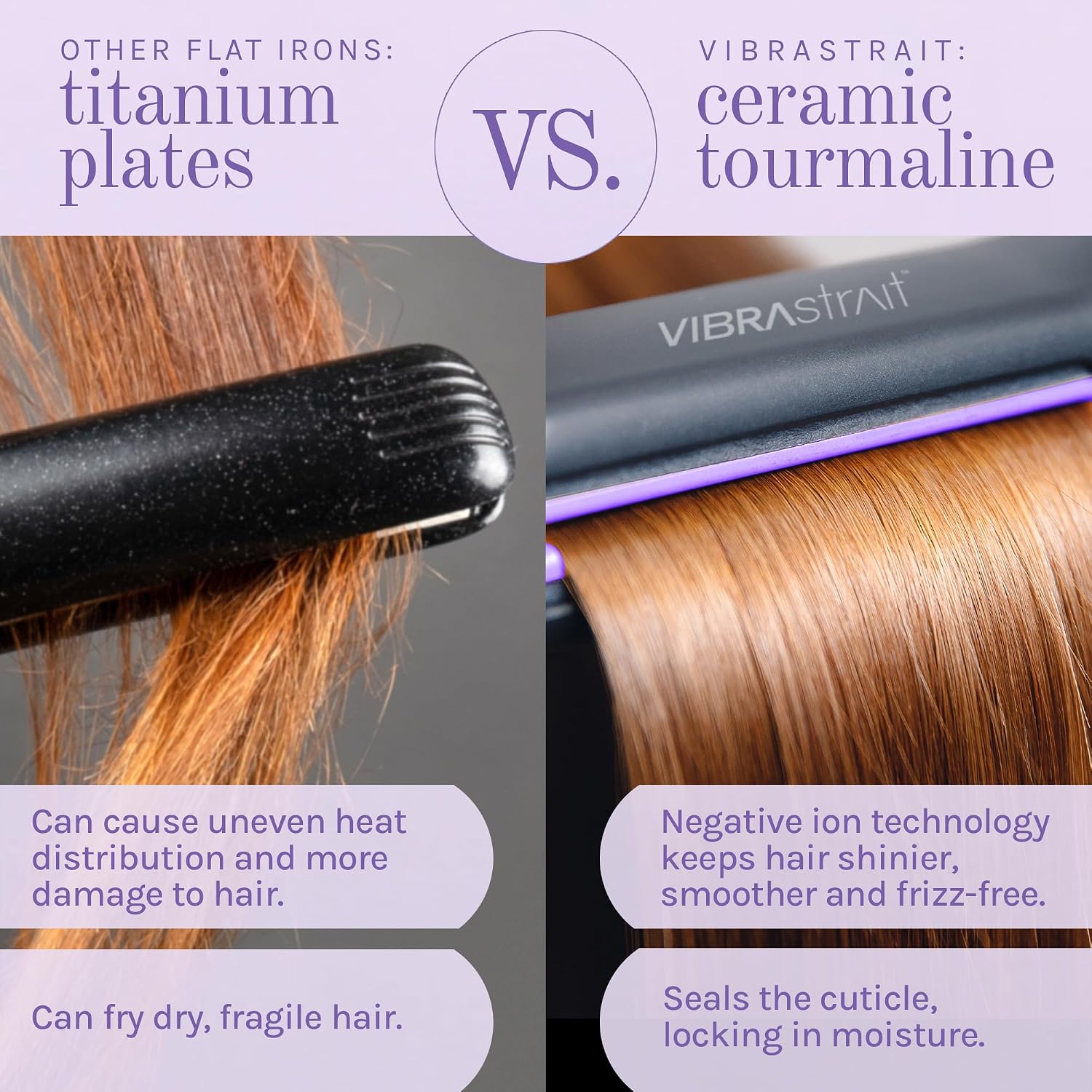 Essential Vibrating Ceramic Flat Iron, 1-Inch | Fast, Frizz-Free Ceramic Hair Straightener | Easy, Gentle Glide for Waves, Curls, Smooth Hair | Professional Hair Styling Tools
