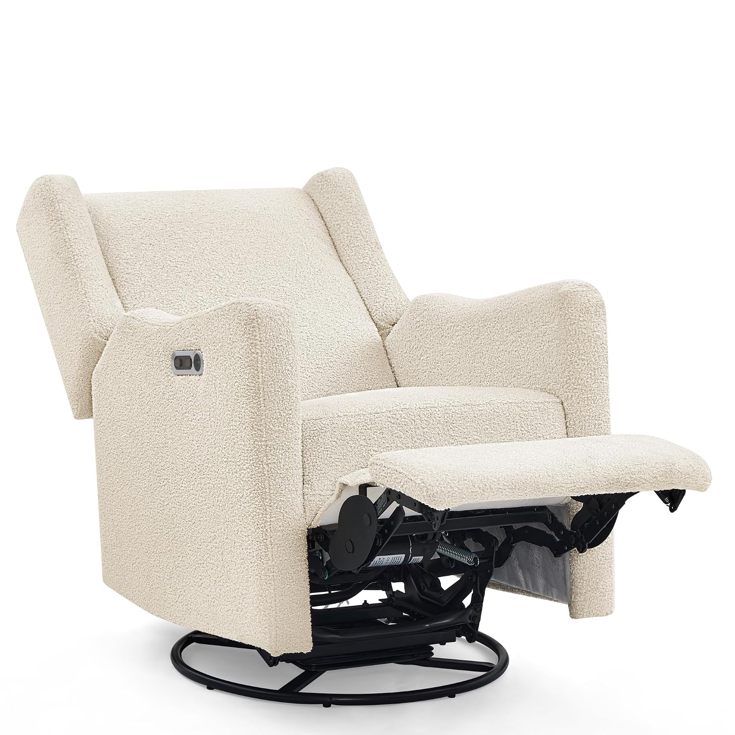 Delta Children Mercer Electronic Power Recliner and Swivel Glider with USB-A and Type-C Ports - Greenguard Gold Certified - Stain-Resistant Performance Fabric is Oeko-TEX Standard 100 Certified, Shell