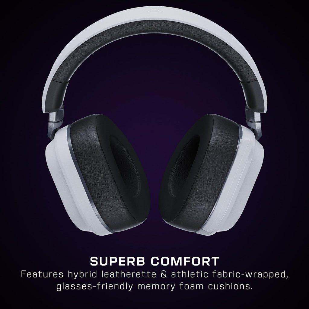 Turtle Beach Stealth 700 Gen 3 Wireless Multiplatform Amplified Gaming Headset for PS5, PS4, PC, Mobile – 60mm Drivers, AI Noise-Cancelling Mic, Bluetooth, 80-Hr Battery – White (Renewed)