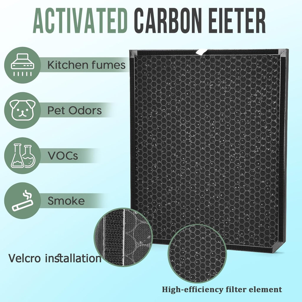 AD3500 Air Purifier Filters Replacement Set Compatible with AD3500 AD3000 2500i (2 High-Efficiency Filter, 2 Carbon Filters and 6 Pre-Filters) 10Pack Filter