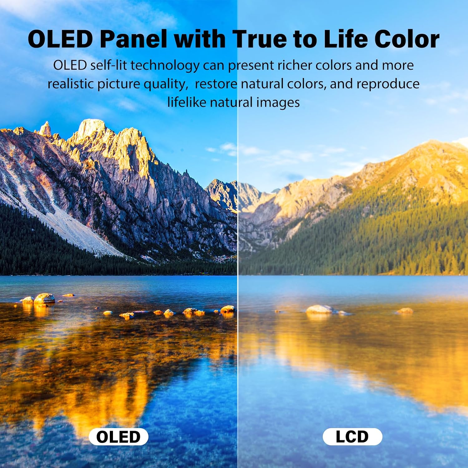 InnoView 15.6 Inch 1080P Touchscreen Portable Monitor and 14 Inch 4K OLED Travel Monitor