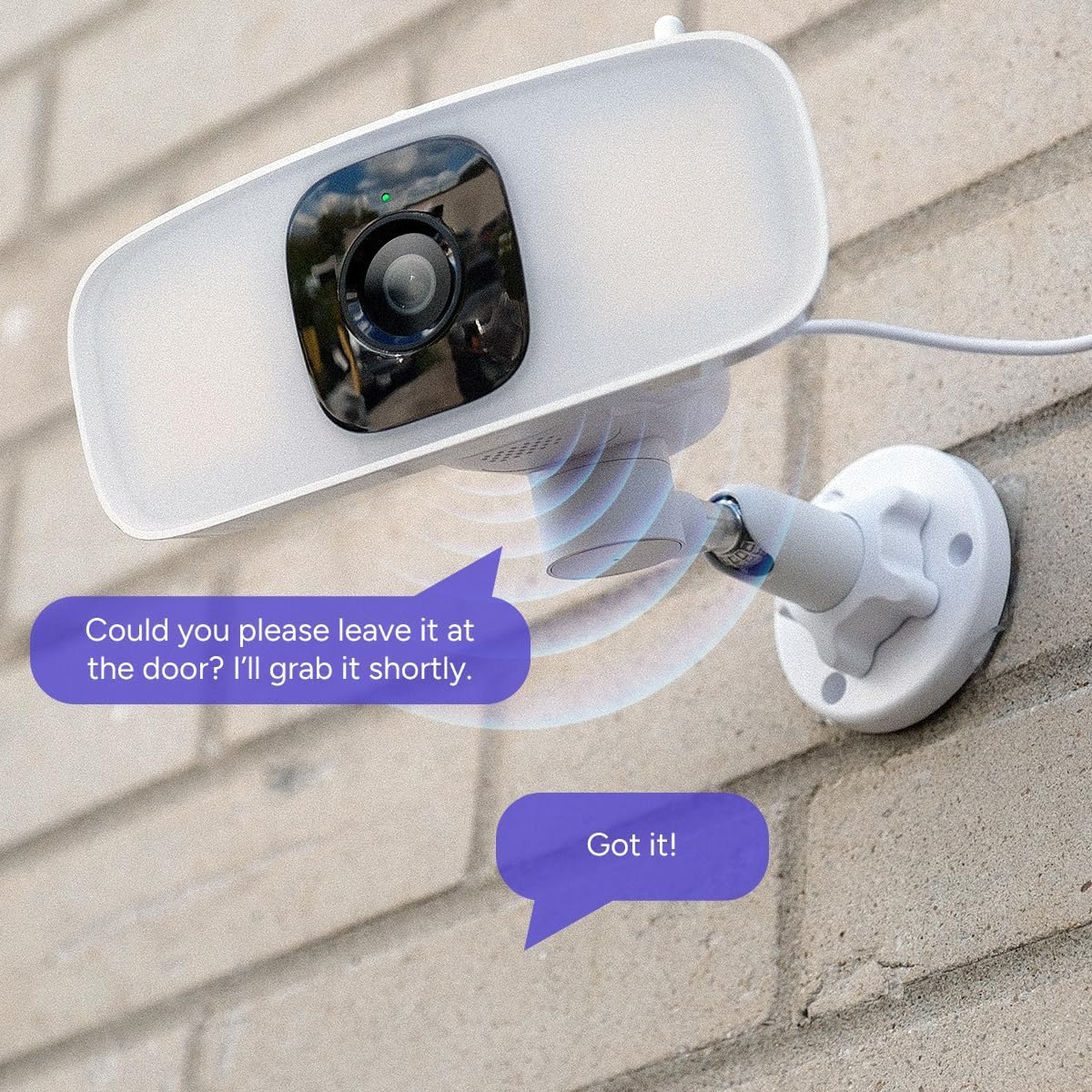 Lorex Connect 2K Floodlight Wi-Fi Security Camera | New Connect App | 160° Pan Coverage | Person Detection | Live Auto-Tracking | Color Night Vision | 2-Way Talk | Cloud & Local Storage Option