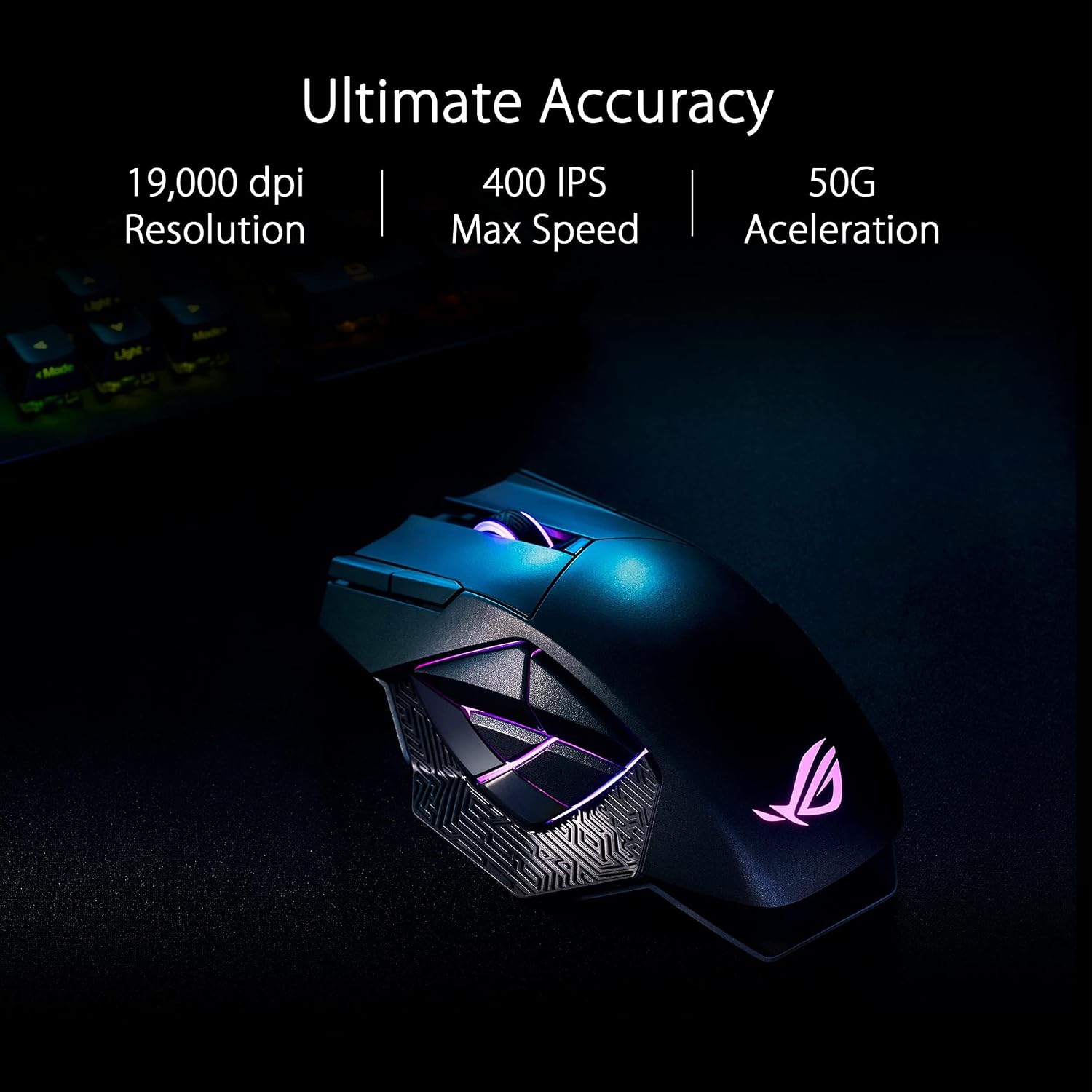 ASUS 17.3' 240Hz Portable Gaming Monitor, ROG Spatha X 19000 DPI Wireless Gaming Mouse with Magnetic Charging Stand Bundle