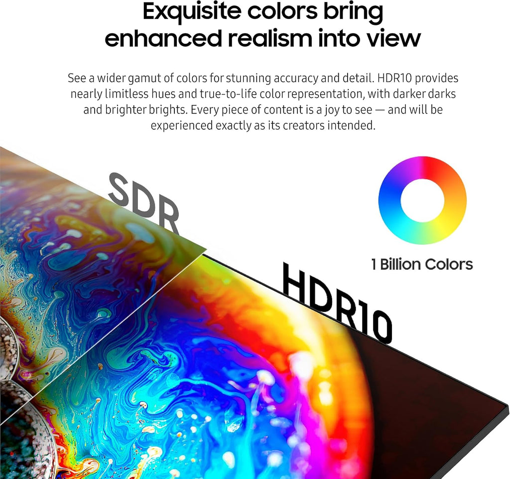 SAMSUNG 34' ViewFinity S65UA Series Ultrawide QHD Curved Monitor, HDR10, 100Hz, 350 nit, USB- C, Adjustable Stand, Intelligent Eye Care, LS34C650UANXGO, Black