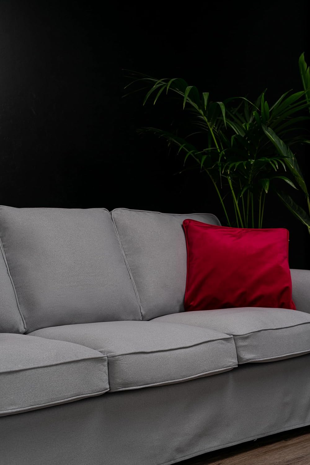 Ektorp 3 Seat Sofa Cover Slipcover Replacement Made for The IKEA Ektorp 3 Seat Sofa Cover(Smoke Grey)-Does NOT fit Ektorp 3.5-seat Sofa