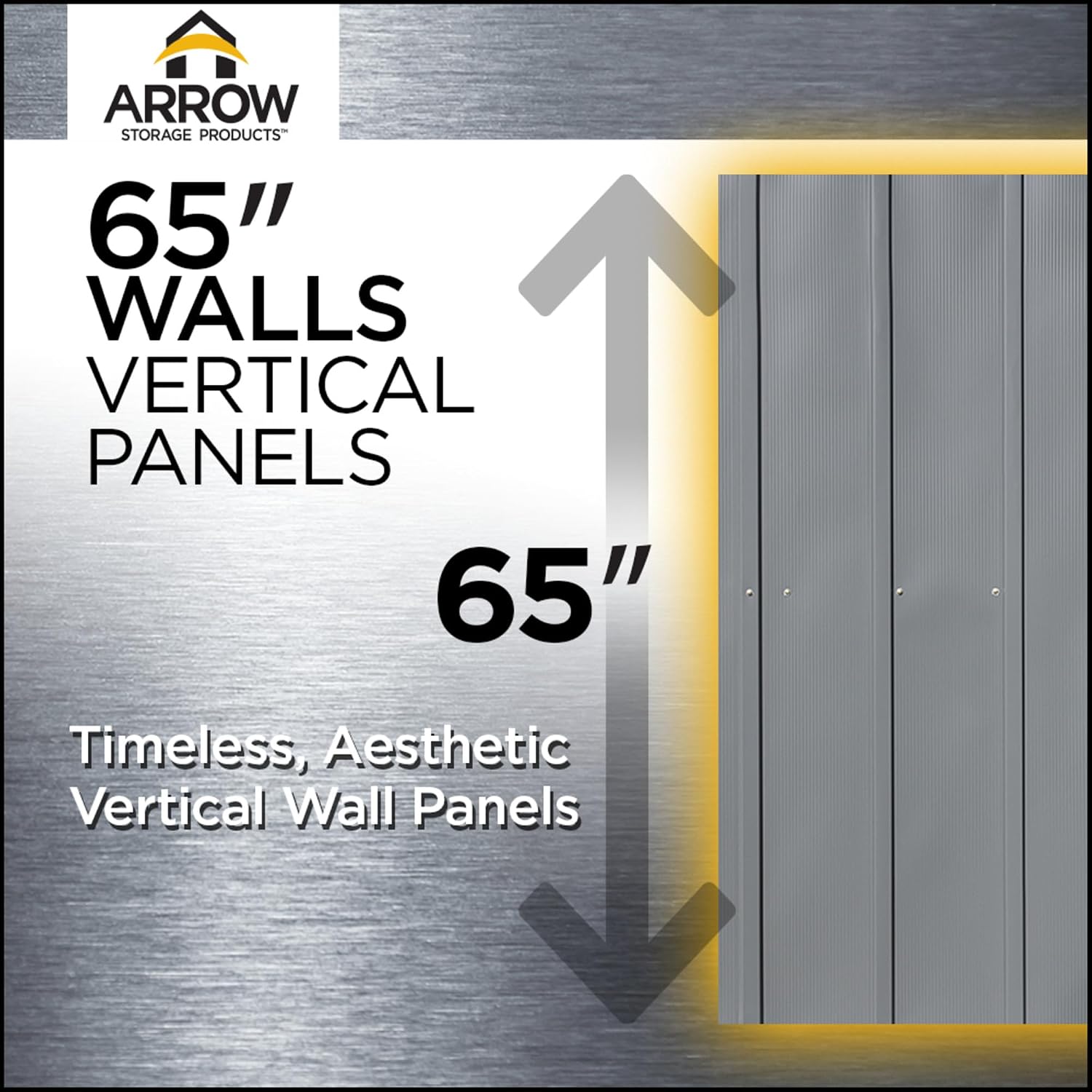 Arrow Classic Metal Shed, 12 x 12, Blue Grey