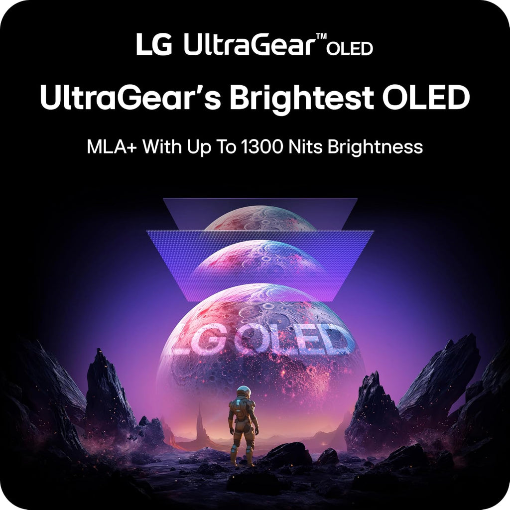 LG 27GX790AB 27 inch OLED QHD 480Hz 0.03ms G-Sync AMD FreeSync Premium Pro Gaming Monitor - Black