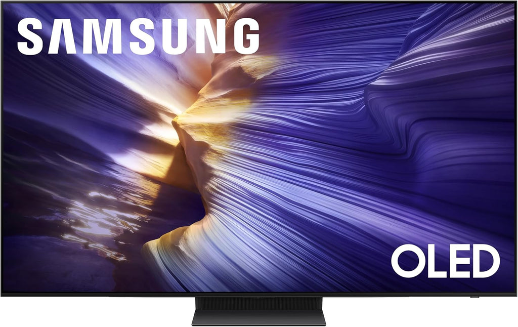 Samsung QN55S90FAFXZA 55 Inch 4K OLED Smart TV (2025) with Dolby Atmos and 3 Year Amber Protection Plan