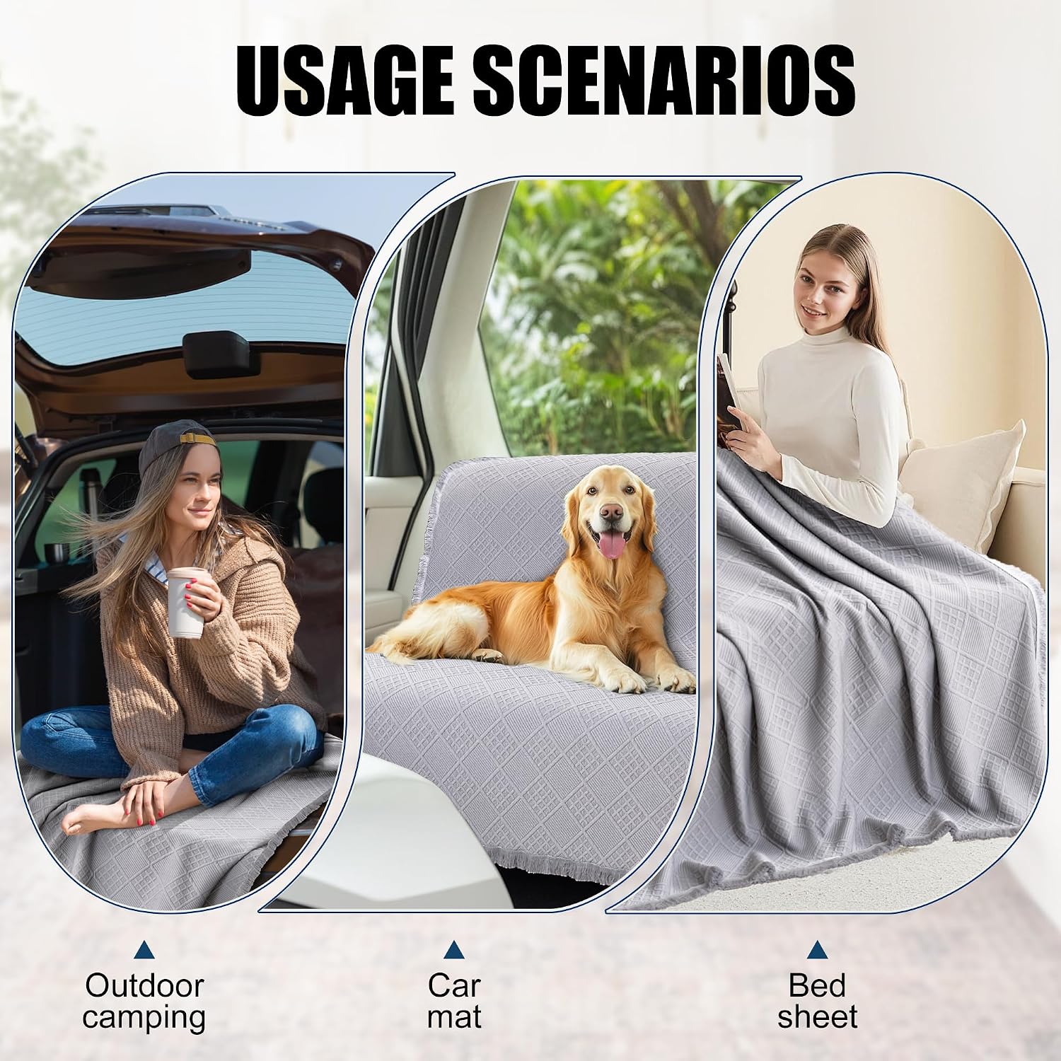 Waterproof L Shaped Sectional Couch Covers Blanket 2 Piece Sectional Sofa Cover Washable L Shape Sofa Slipcover Jacquard Quilted Furniture Protector for Dogs Pets Cats (X-Large, Ash Gray)