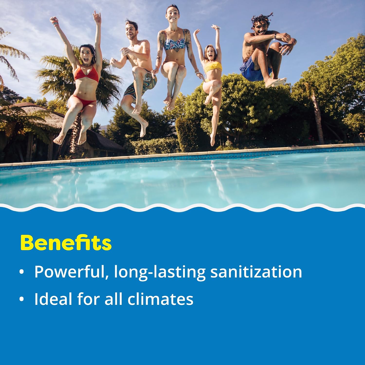 In The Swim 4 Inch Chlorine Sticks for Sanitizing Swimming Pools - Individually Wrapped, Slow Dissolving, Stabilized Chlorine Sanitizer - 90% Available Chlorine, 99% Trichlor - 10 Pounds