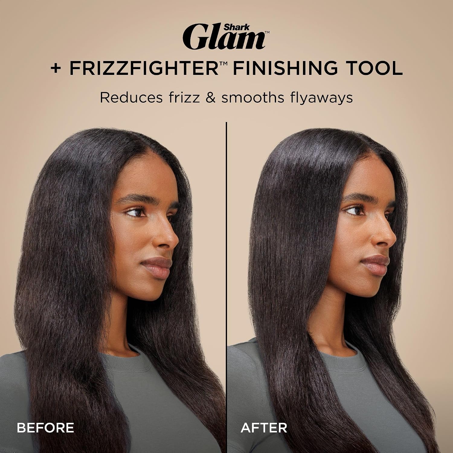 Shark Glam Ceramic & Powerful Air Styling & Drying System, with Silki Straightener & Glossi Air Glosser, for Drying, Curling, Air Straightening & Glossing, Pink, HD6051SPK (Straight & Wavy Hair)