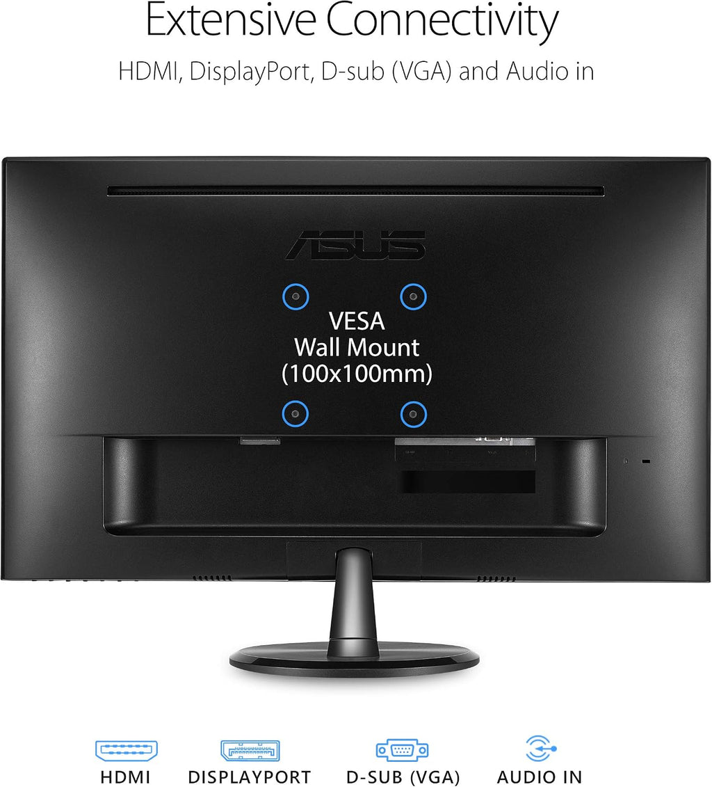 ASUS VP249QGR 23.8' Gaming Monitor 144Hz Full HD (1920 x 1080) IPS 1ms FreeSync ELMB Eye Care DisplayPort HDMI VGA