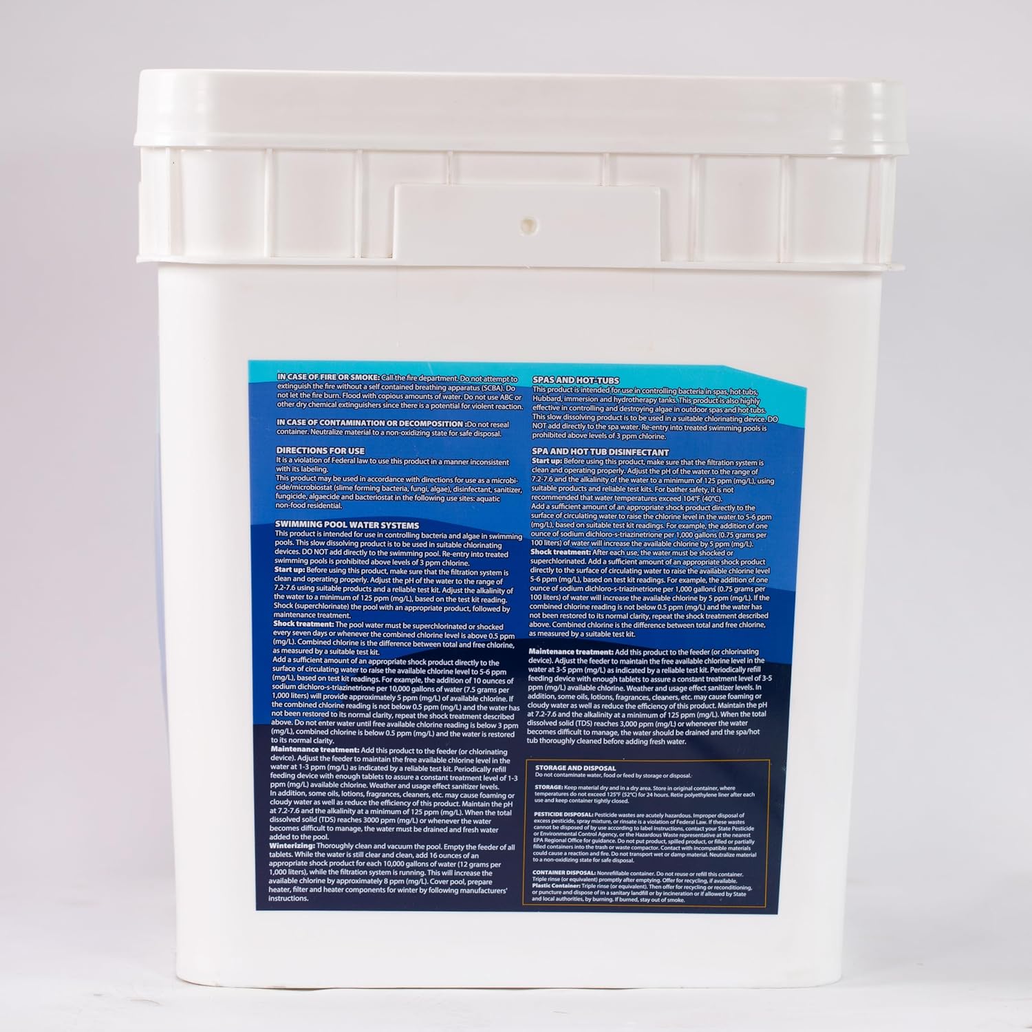 XtremeClear 45lbs Chlorine Tablets, 3' Swimming Pool & Spa Chlorine Tablets Long-Lasting, Slow Dissolving, Chlorine Tabs 3 Inch Tablets Bucket