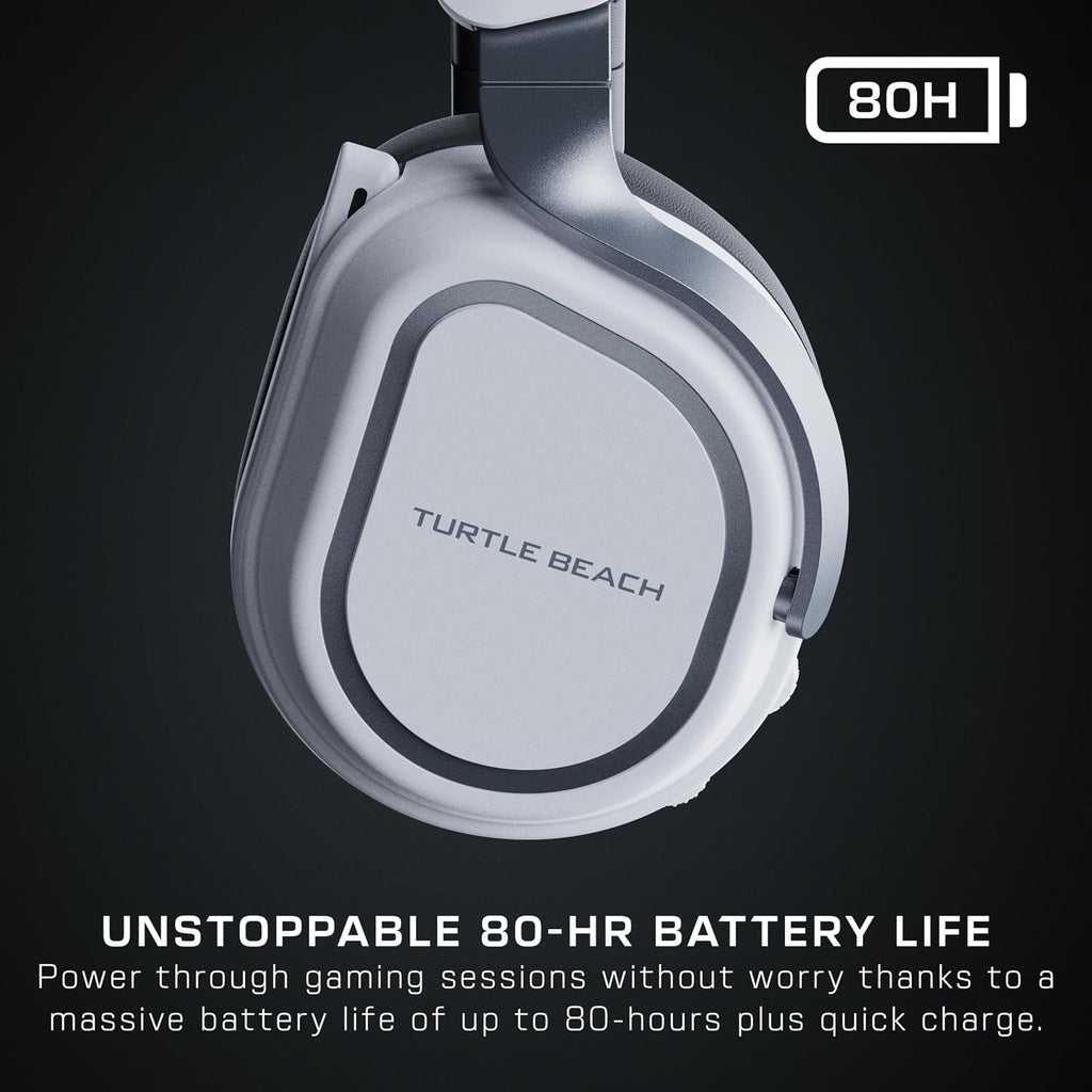 Turtle Beach Stealth 700 Gen 3 Wireless Multiplatform Amplified Gaming Headset for PS5, PS4, PC, Mobile – 60mm Drivers, AI Noise-Cancelling Mic, Bluetooth, 80-Hr Battery – White (Renewed)