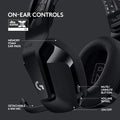Logitech G733 Lightspeed Wireless Gaming Headset + Litra Beam LX Premium Dual-Sided RGB LED Streaming Key Light - Black
