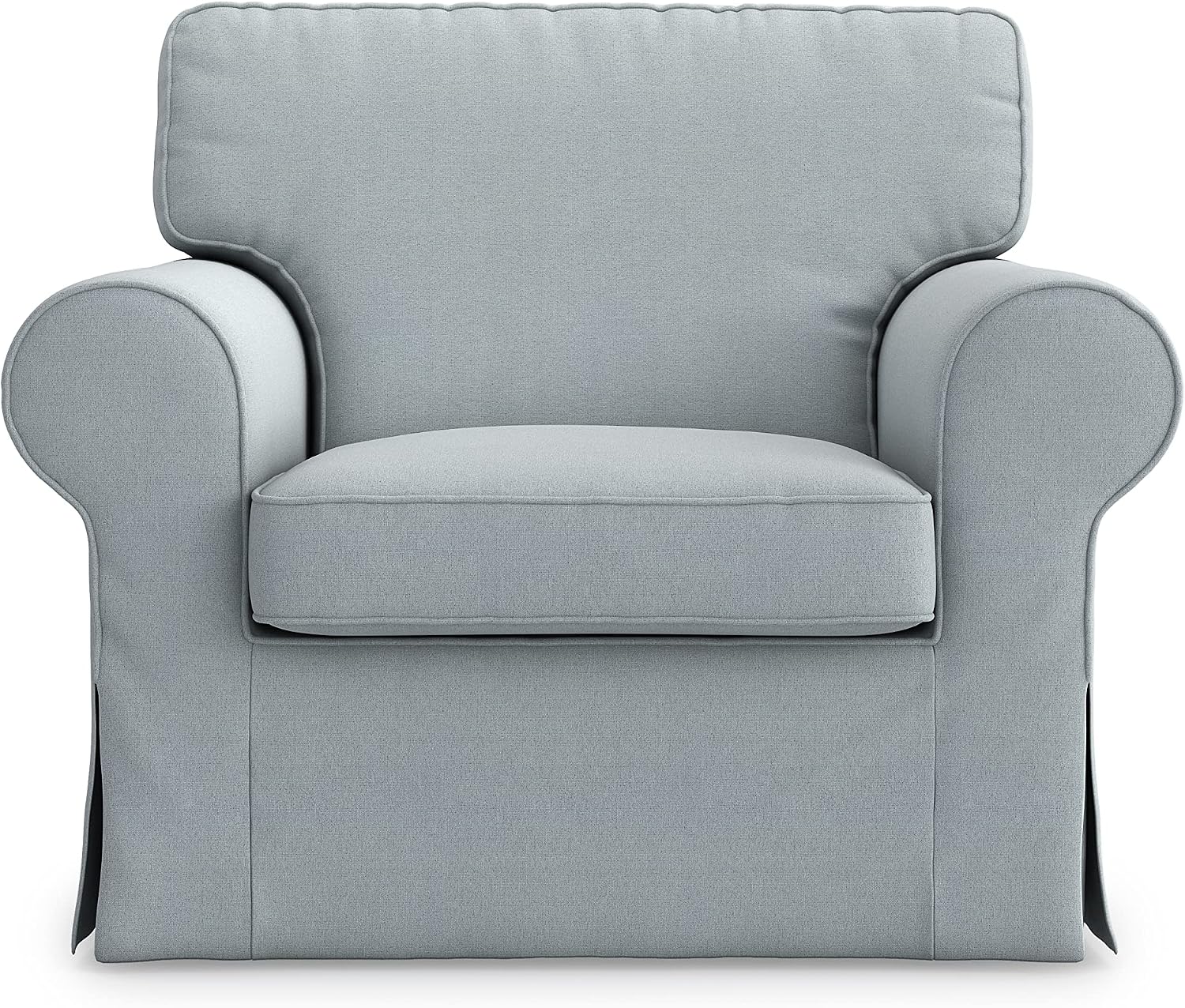 MASTERS OF COVERS Ektorp Armchair Cover for The IKEA Ektorp Chair Slipcover Replacement(Smoke Grey)(Armchair Cover Only!)
