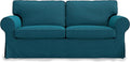 MASTERS OF COVERS Ektorp Loveseat (2 Seat) Sofa Cover Replacment Slipcover for IKEA Ektorp Two Seater Ektorp Slipcover (Dark Ocean)-NOT fit Uppland Series Sofa
