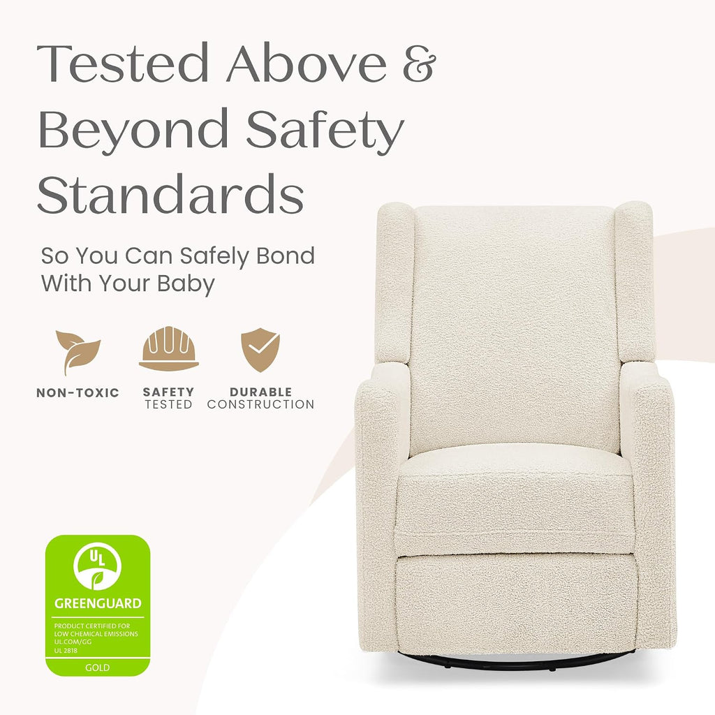 Delta Children Mercer Electronic Power Recliner and Swivel Glider with USB-A and Type-C Ports - Greenguard Gold Certified - Stain-Resistant Performance Fabric is Oeko-TEX Standard 100 Certified, Shell