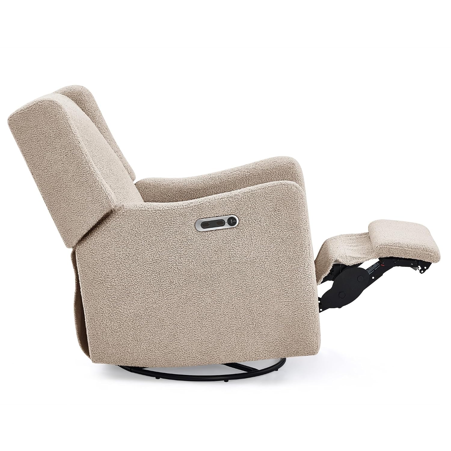 Delta Children Mercer Electronic Power Recliner and Swivel Glider with USB-A and Type-C Ports - Greenguard Gold Certified - Stain-Resistant Performance Fabric is Oeko-TEX Standard 100 Certified, Sand