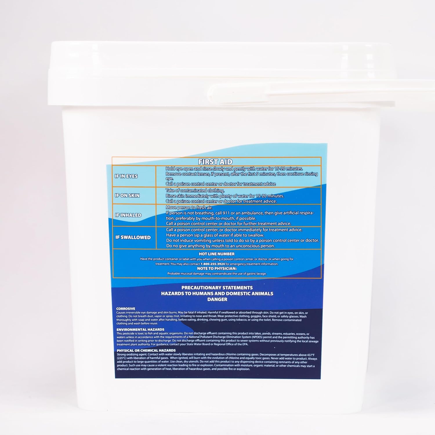 XtremeClear 25 Pound Bucket 3' Chlorine Tablets Bucket, 25 lbs Chlorinating Tabs for Swimming Pools Advanced Slow Dissolving