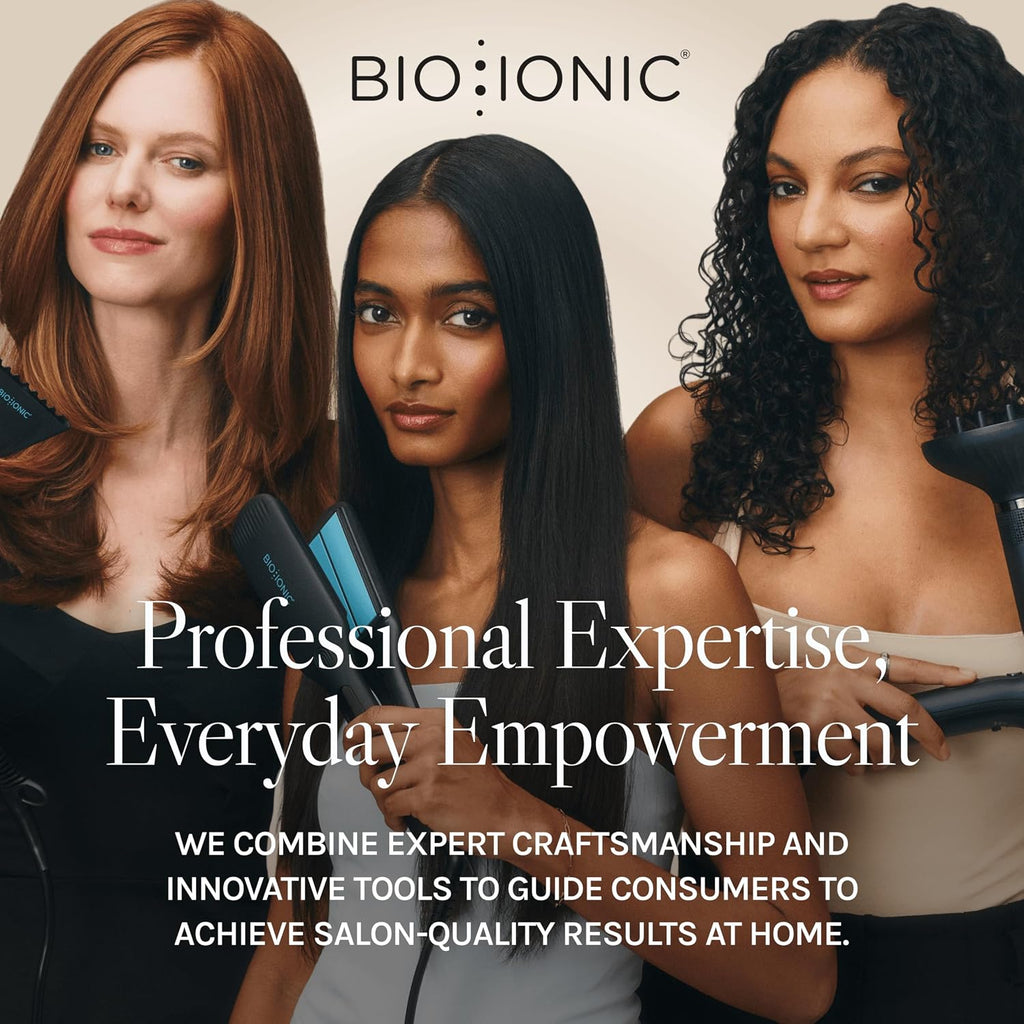 Bio Ionic Smart-X Hair Dryer with Diffuser, High-Efficiency Blow Dryer with 3 Heat & 3 Speed Settings, Diffuser Hair Dryer Gently Dries, Defines & Reduces Frizz, Self Cleaning Function