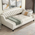 Merax Twin Size Modern Luxury Tufted Button Daybed, Upholstered Twin Daybed Frame, Sofa Bed for Bedroom, Living Room, Twin, Beige