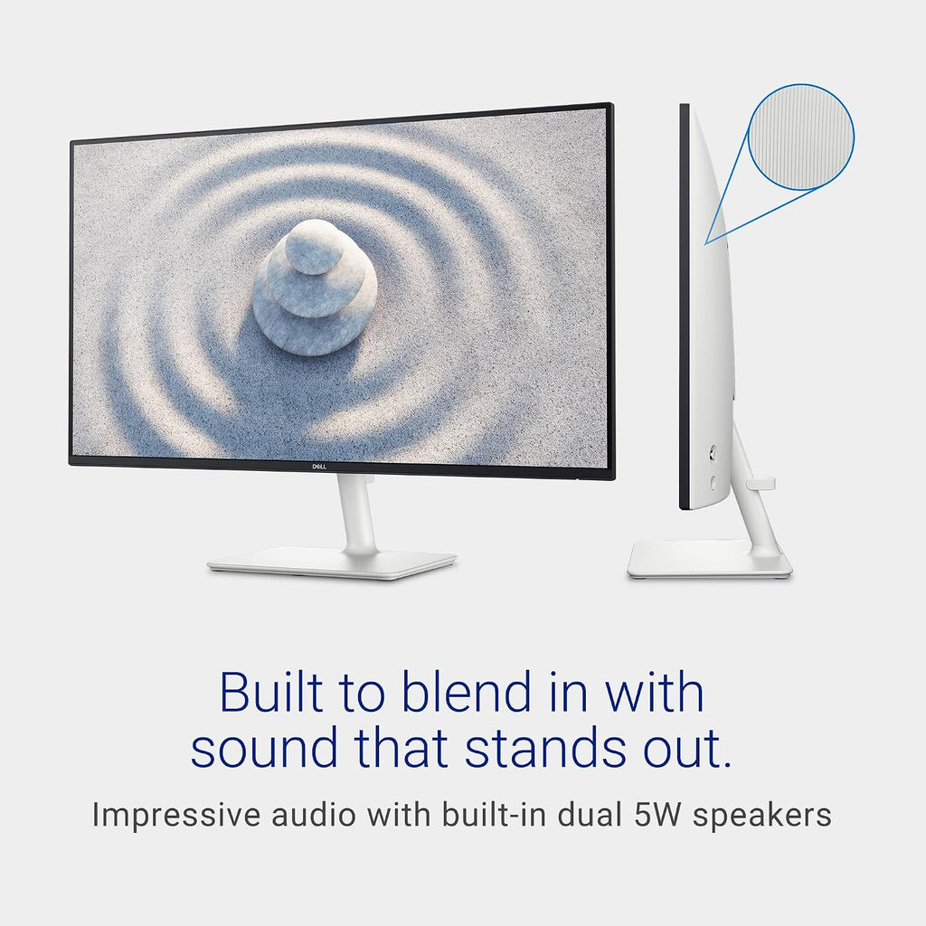Dell S2725H Monitor - 27-inch Full HD (1920x1080) 8Ms 100Hz Display, Integrated 2 x 5W Speakers, 2 x HDMI, 16.7 Million Colors, Tilt Adjustability - Silver (Renewed)