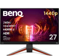 BenQ MOBIUZ EX270QM 27' 1ms 240Hz QHD Gaming Monitor, IPS, HDRi Technology, DisplayHDR 600, AMD FreeSync Premium Pro, 98% DCI-P3, 2.1ch Built-in Speakers, HDMI 2.1, Eye-Care, Bezel-Less
