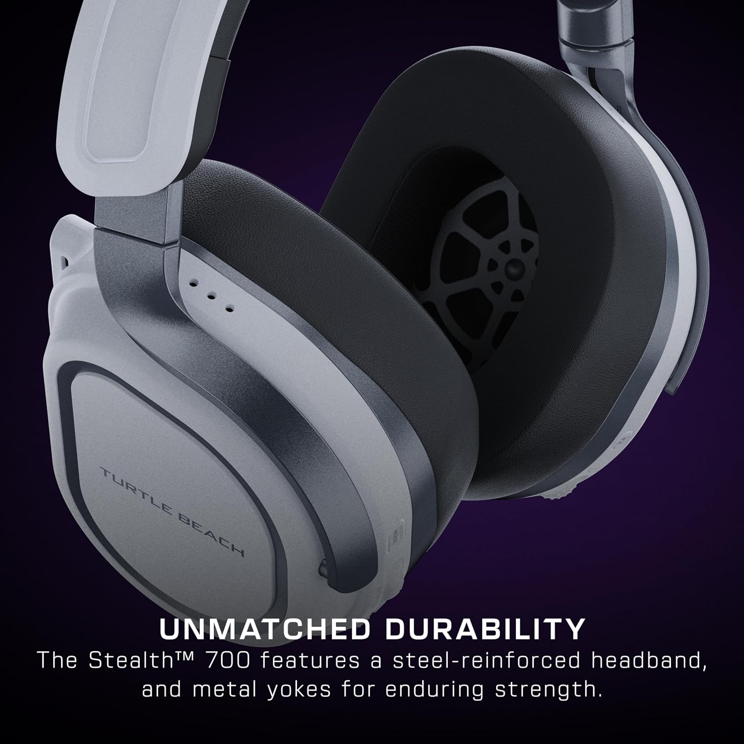 Turtle Beach Stealth 700 Gen 3 Wireless Multiplatform Amplified Gaming Headset for PS5, PS4, PC, Mobile – 60mm Drivers, AI Noise-Cancelling Mic, Bluetooth, 80-Hr Battery – White (Renewed)