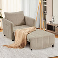 ZZW Sleeper Chair 84' Extra Long Convertible Chair Bed Upgraded 3-in-1 to 4-in-1 Pull Out Chair & Single Sofa Bed for Adult Sleeping Chairs for Living Room & Small Space