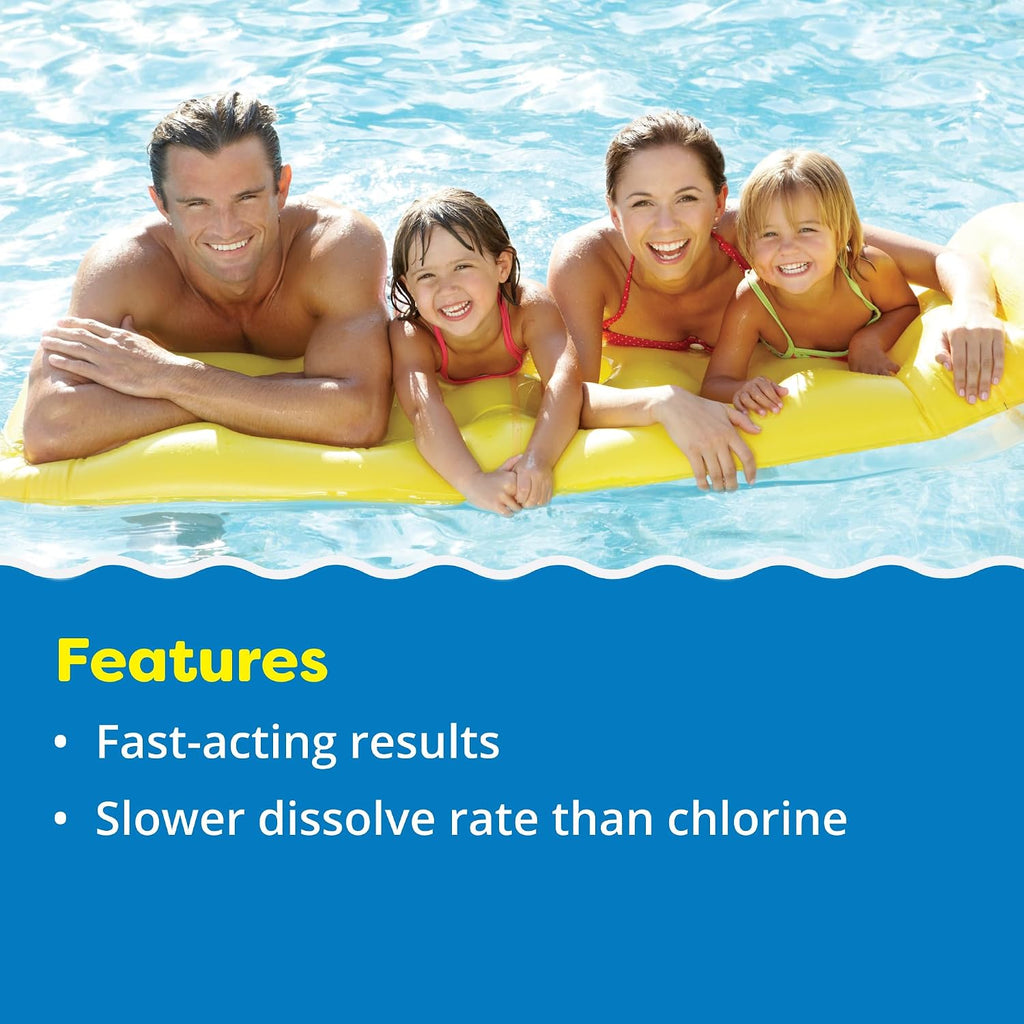 In The Swim 1 Inch Bromine Plus Tablet Sanitizer for Spas, Hot Tubs, or Swimming Pools - Pre-Stabilized, Low Odor, Chlorine Alternative - 25 Pounds