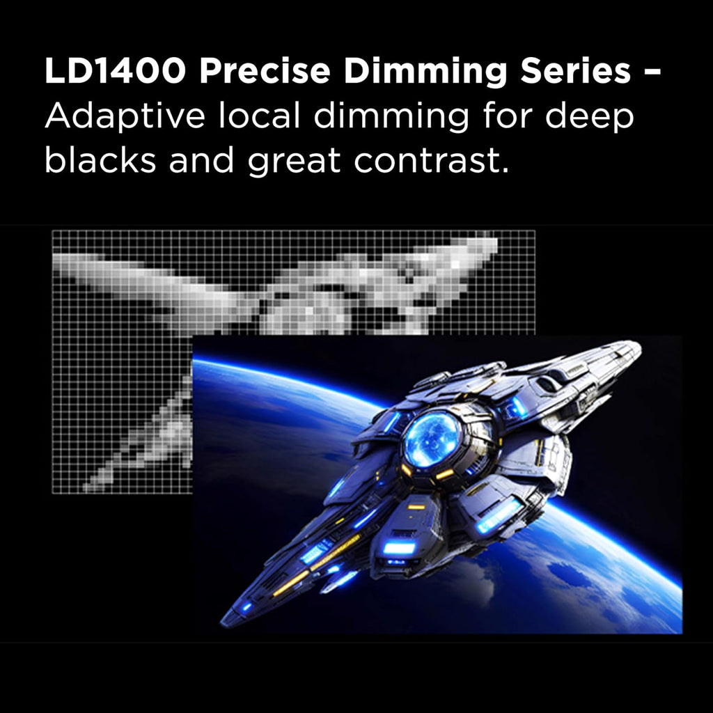 TCL 32' R84 Series 4K UHD HDR QD-Mini LED Gaming Monitor (32R84, 2025 Model) Halo Control System, 165Hz Refresh Rate, LD1400 Precise Dimming, HDR1400 Brightness, 1ms, AMD FreeSync, NVIDIA G-SYNC