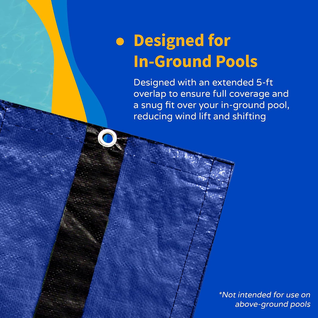 Blue Wave Gold 15-Year 20-ft x 44-ft Rectangular In Ground Pool Winter Cover