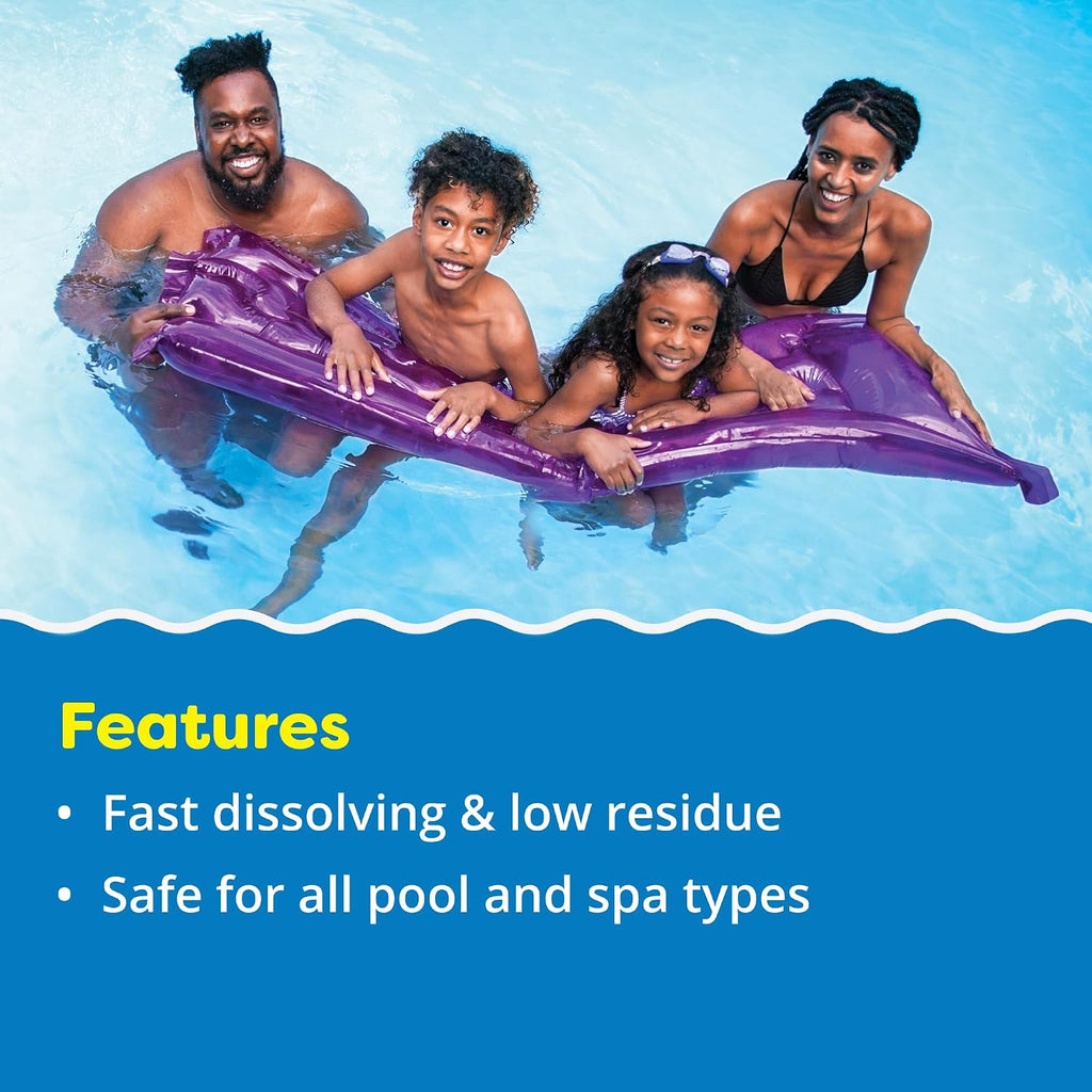 In The Swim Sodium Dichlor Chlorine Shock Granules for Sanitizing Swimming Pools – Fast Dissolving, pH Balanced Sanitizer - 56% Available Chlorine, 99% Sodium-Dichlor – 40 Pound