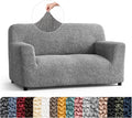 PAULATO BY GA.I.CO. Stretch Sofa Slipcover 1-Piece Elastic Couch Covers for 3-Seater & 4-Seater Sofa Loveseat Armchair Non-Slip Cover Machine Washable Protector – Ash (40'-63' Wide)