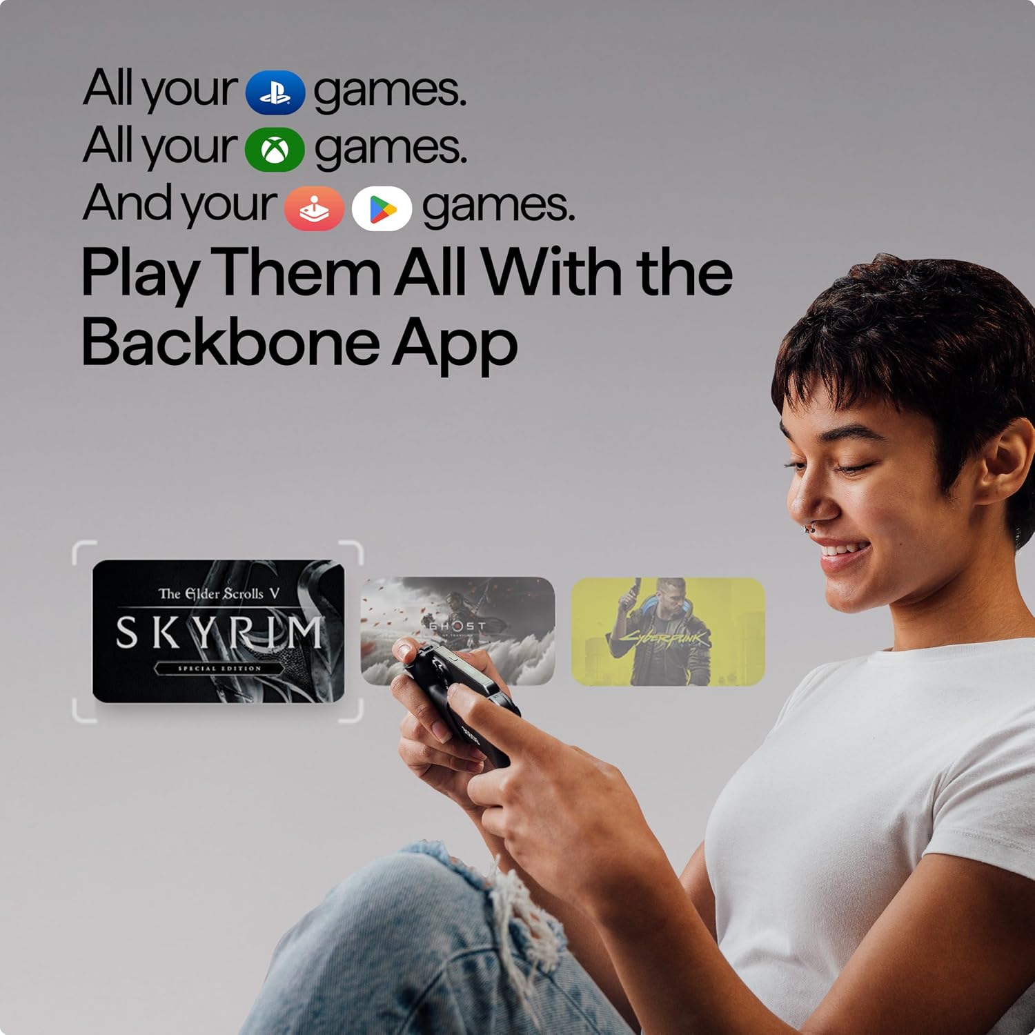 BACKBONE One Mobile Gaming Controller for iPhone 14 & Older (Lightning) 2nd Gen, Phone Controller, Play Xbox, PlayStation, PC, App Games & More (With 3 Months of Apple Arcade Access) (Pack of 2)