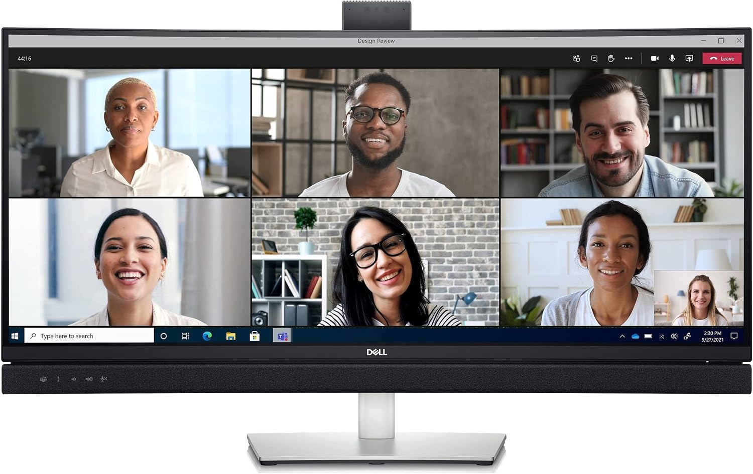 Dell C3422WE 34.1' QHD Wide 1440p WQHD Curved Screen Edge WLED LCD Monitor - 21:9 - Platinum Silver