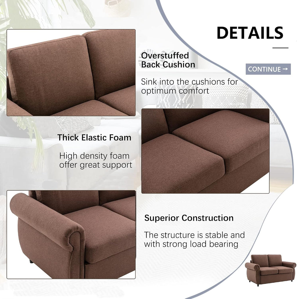 Sleeper Couch Small Sofa for Living Room or Bedroom Including Pull Out Bed