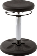 KORE Design Adjustable Wobble Stool Chair, Girls + Boys Kid Desk Stools, Ergonomic Small Office Chairs, Flexible Seating for Active Kids, ADD/ADHD, Classroom, Home, Age 8-12, Tall (16.5-24in), Black