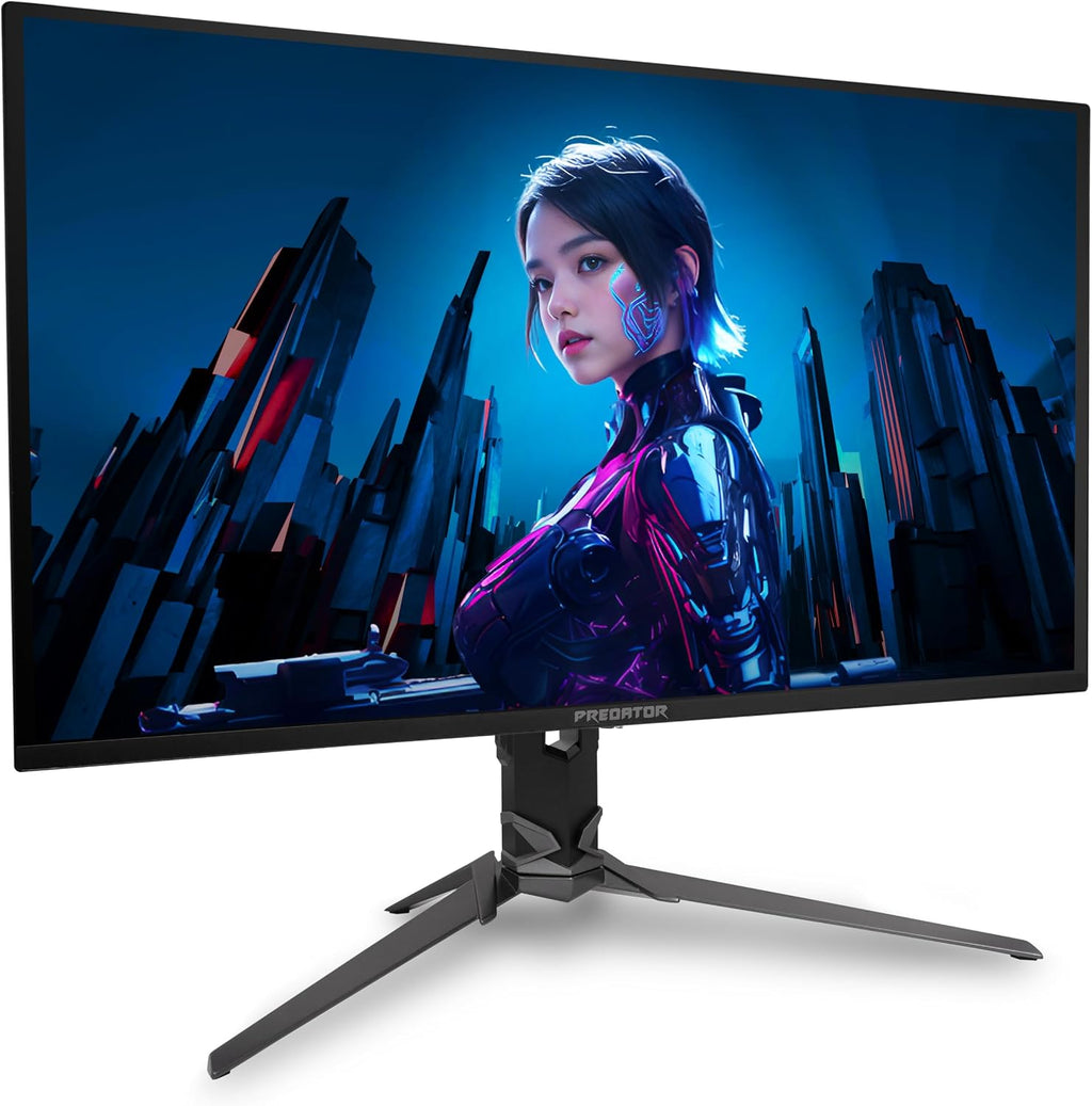 acer Predator Gaming Monitor | 31.5' UHD 3840 x 2160 OLED | AMD FreeSync Premium Pro | 165Hz | 0.03ms | VESA DisplayHDR True Black 400 | DCI-P3 99% | Display Port 1.4 & 2 x HDMI 2.1 | X32 V2bmiiphx