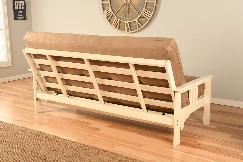 Kodiak Furniture Monterey Futon Set with Antique White Finish, Full, Canadian