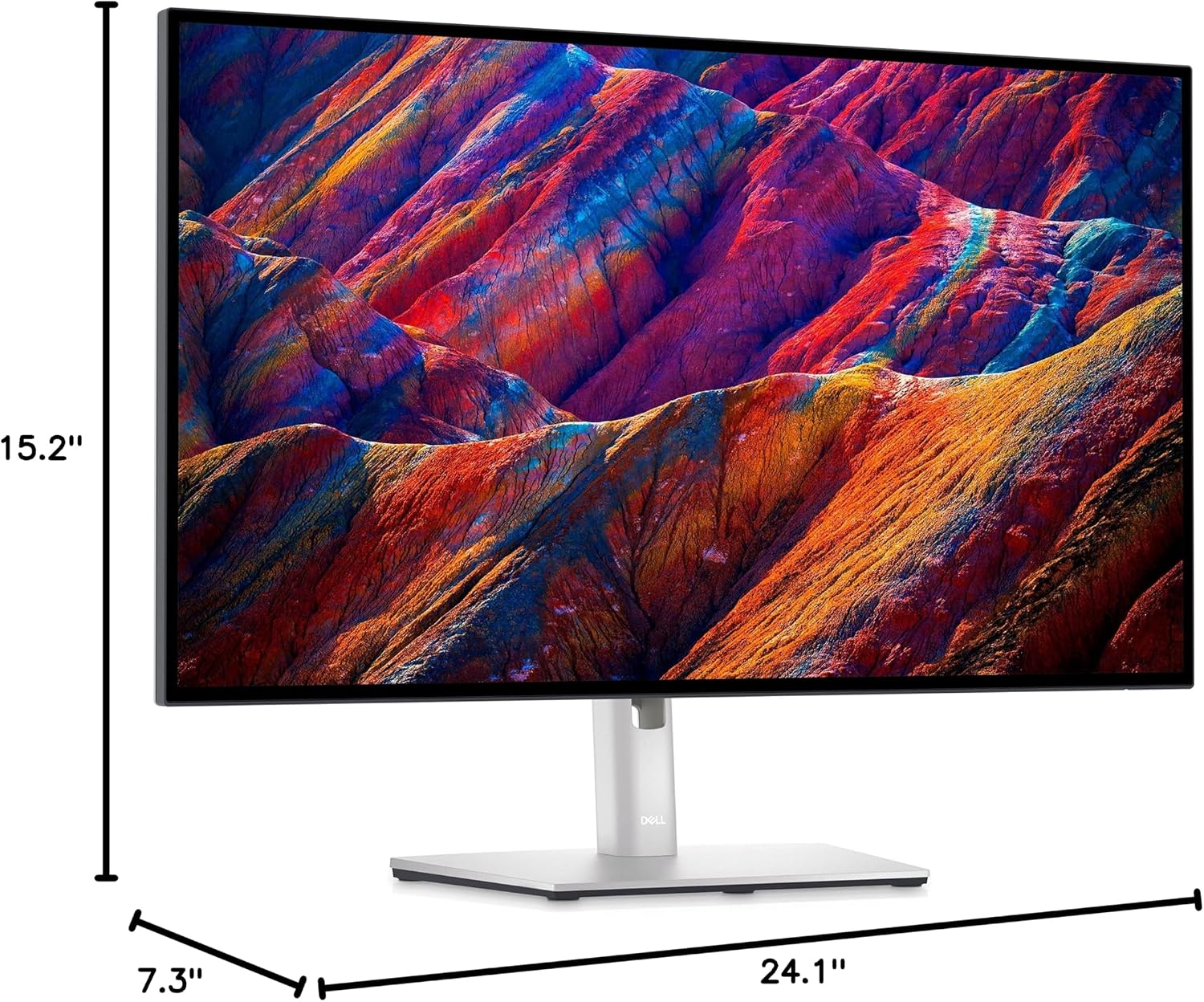 Dell UltraSharp U2723QE 27' 4K UHD WLED LCD Monitor - 16:9 - Black, Silver