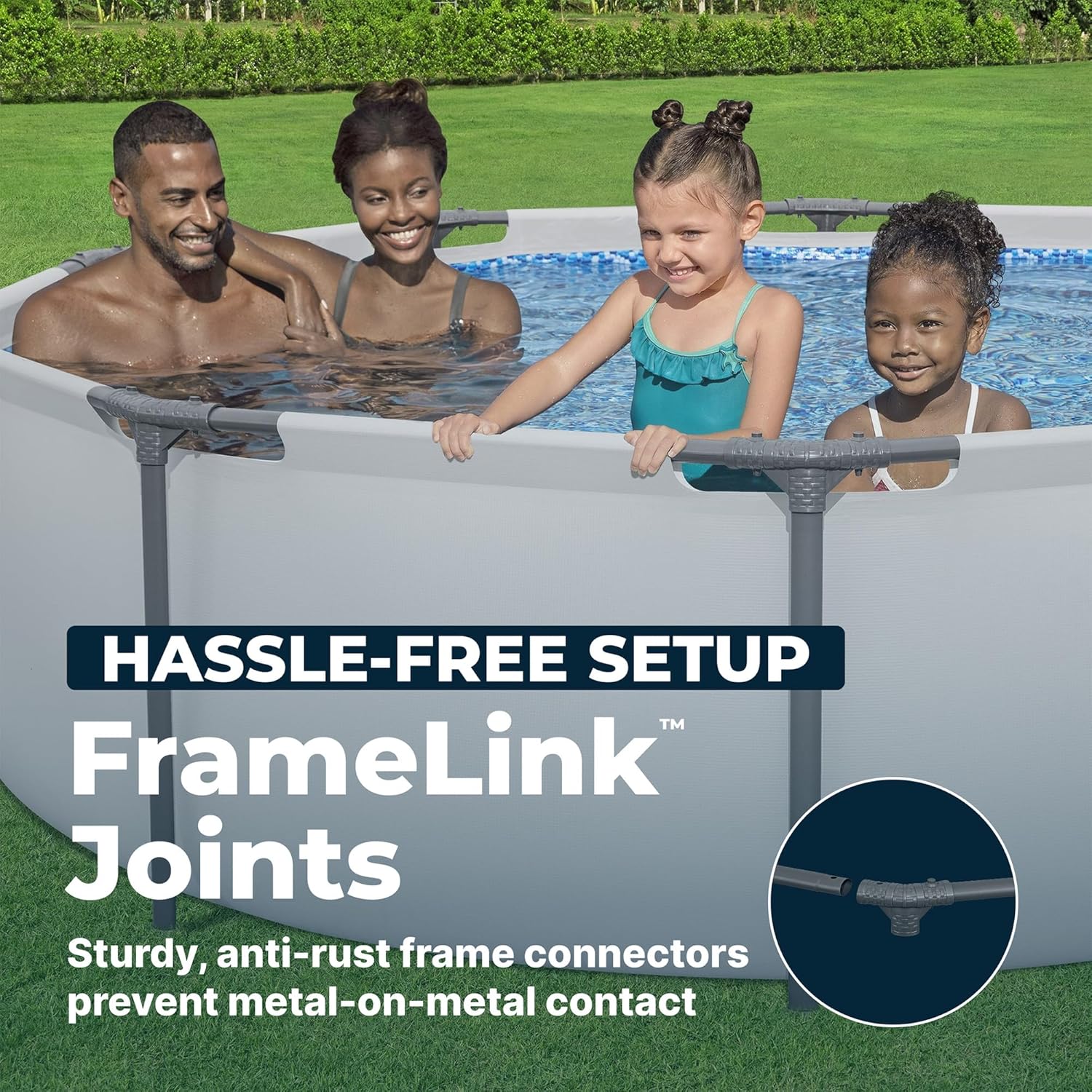 Bestway Steel Pro MAX 10' x 30' Above Ground Pool, Round Metal Frame Outdoor Swimming Pool Set with Filter Pump & Type I Cartridge, Gray